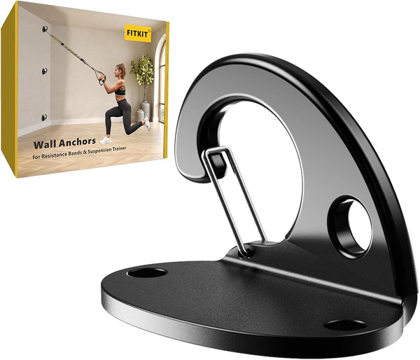 3-Pack Resistance Band Wall Anchor Set, No Weld Wall Mount for Exercise Bands & Suspension Straps â€“ Compact Strength Training Kit for Home Workouts & Physical Therapy