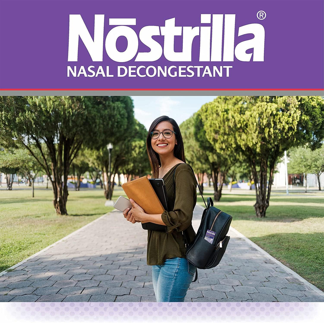 Nostrilla Nasal Decongestant Spray, Stuffy Nose Relief, 0.5 Oz (6 Pack)