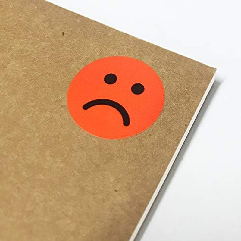 1200 Pieces - 1" Happy/Sad Smile Face Behavior Emotion Stickers, Red/Yellow/Green