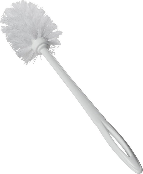 Rubbermaid Commercial Products 15" Toilet Brush, White, Toilet Bowl Brush for Bathroom, Professional/Janitorial Scrub Brush for Toilet