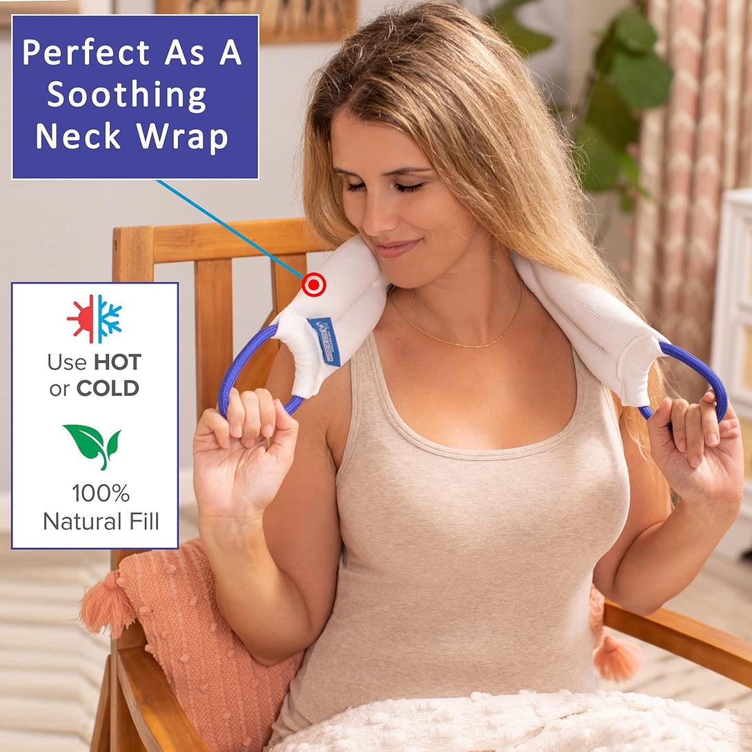 Bed Buddy Neck Heating Pad and Microwave Heating Pad, Heated Neck Wrap - Heating Pad for Neck, Sore Muscles - Microwavable Neck Heating Pad, Heating Pad for Cramps, Neck Warmer