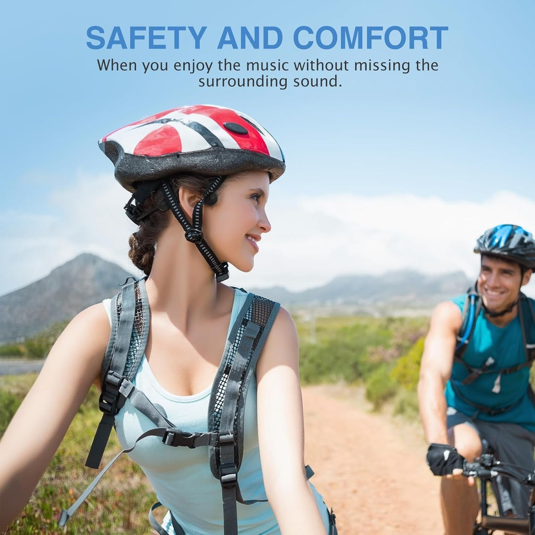 Bone Conduction Headphones Wireless Headphones Bluetooth 5.3 Open Ear Headphones 10H Playtime Sports Earphones with Mic, IPX6 Waterproof Headset for Running,Cycling, Hiking, Driving