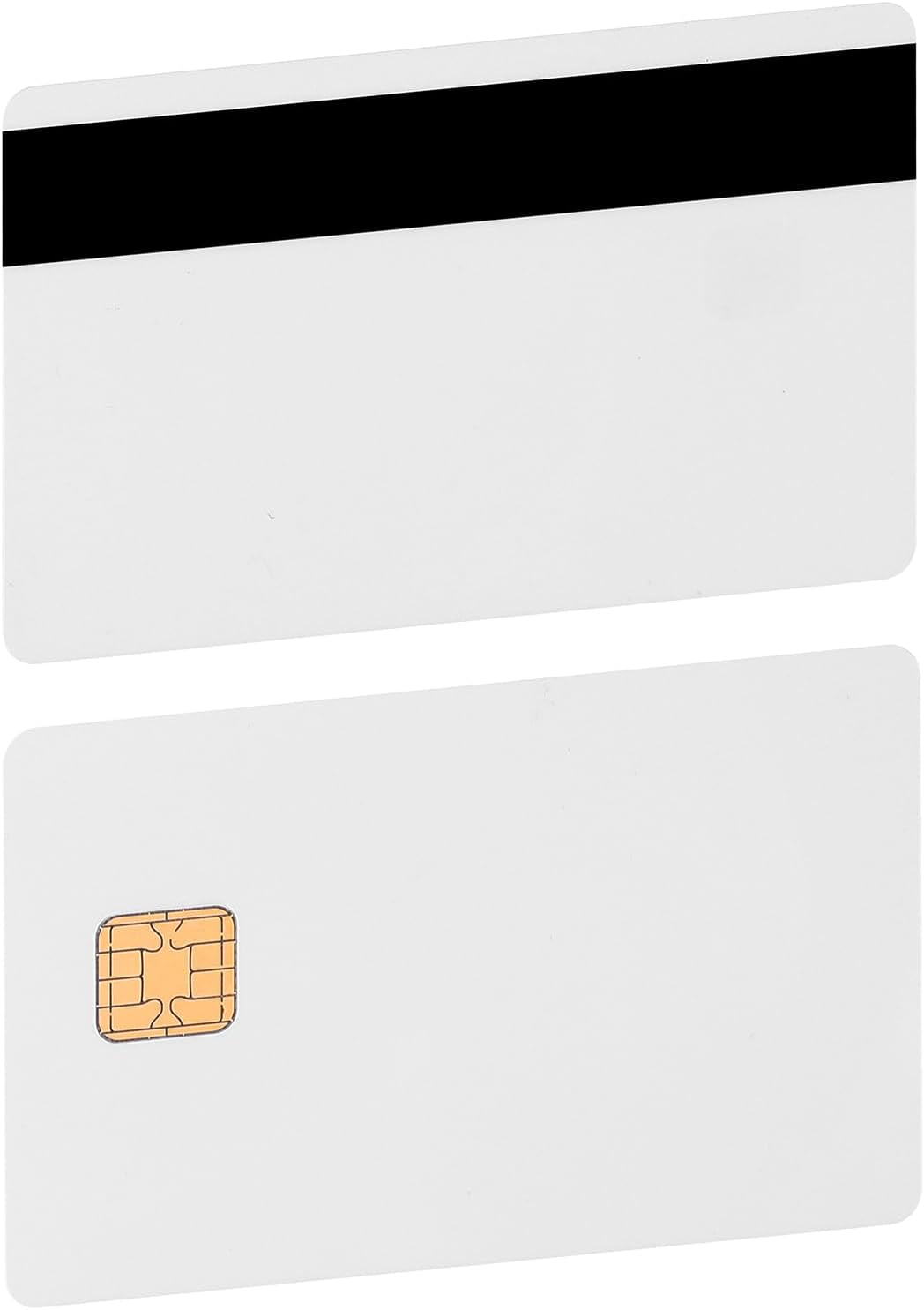 X-Belmox for 40K Unfused Java Chip Card, J2A040 Chip Java Jcop Cards Unfused, 2 Track Smart Chip Card with 8.4Mm HICO Magnetic Stripe, Blank Card with Chip (1 Pack)