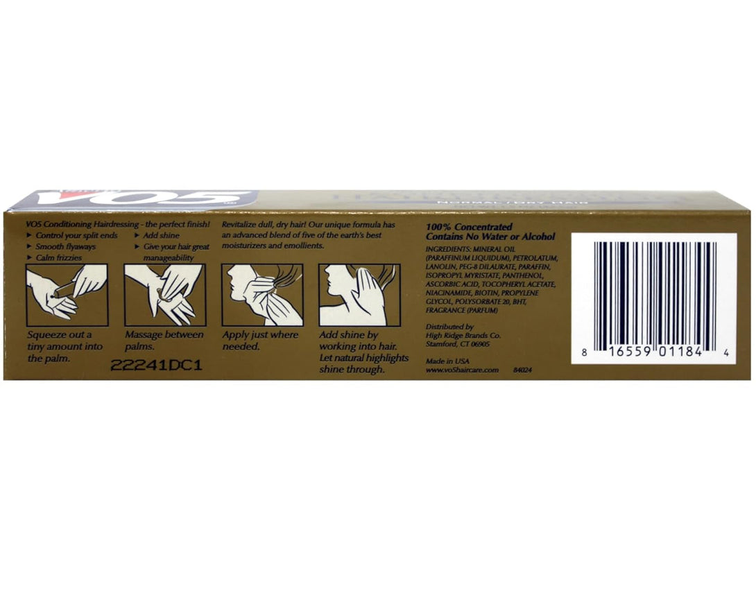 Alberto VO5 Conditioning Hairdressing, Normal/Dry Hair, 1.5 Oz (42.5 G)