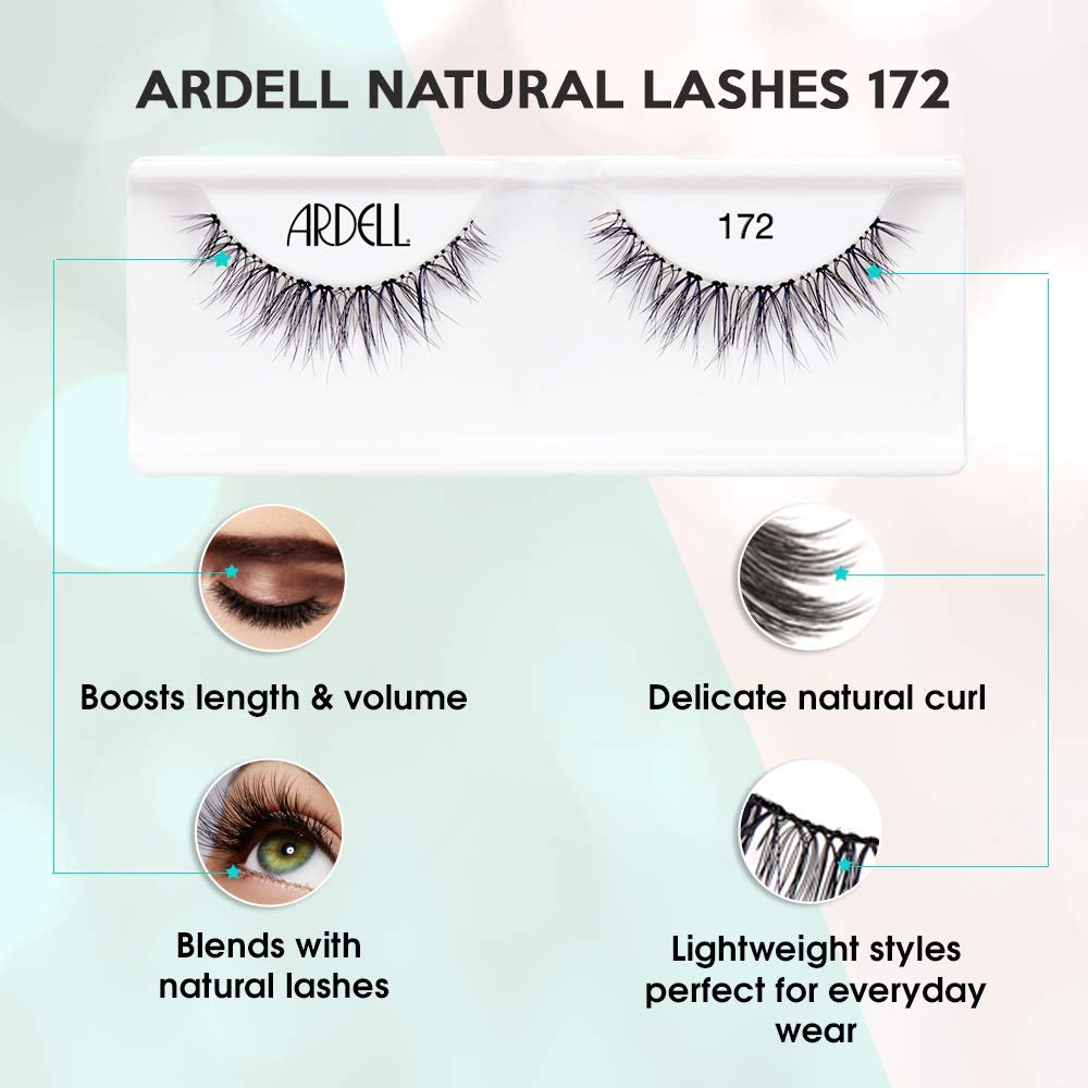 Ardell Lashes Natural 172, 4 Pack