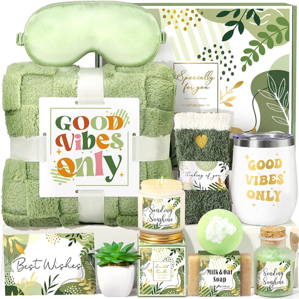 Get Well Gifts for Women,Get Well Soon Gift Baskets for Women Care Package for Her Mother'S Day Gifts Basket with Tumbler and Blanket Thinking of You Gifts Spa Gift Baskets for Mom Wife Sister Friend
