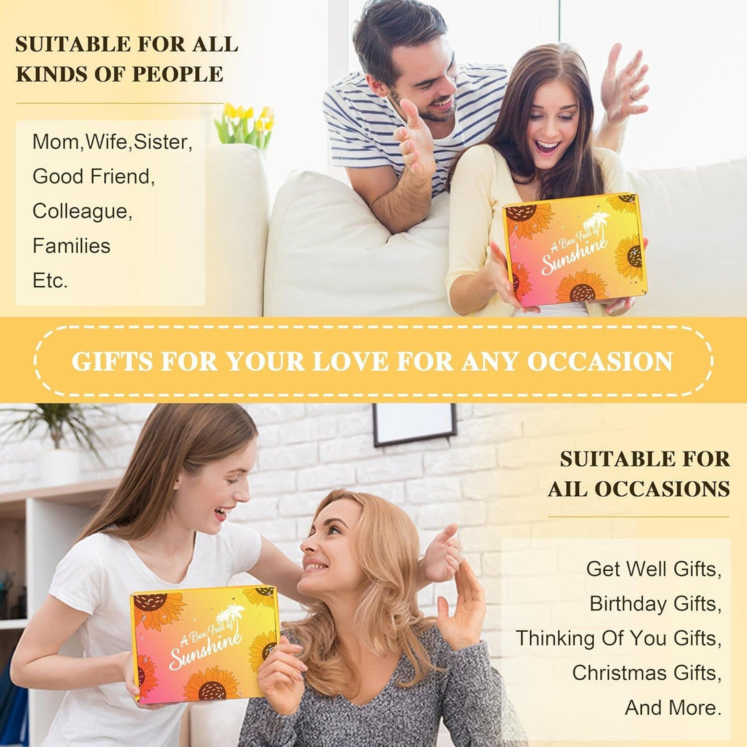Birthday Gifts for Women, Sunflower Get Well Soon Gifts, Feel Better Gift Care Package for Women, Her, Sister, Mom, Best Friends, Surgery Recovery, Thinking of You Gift Basket