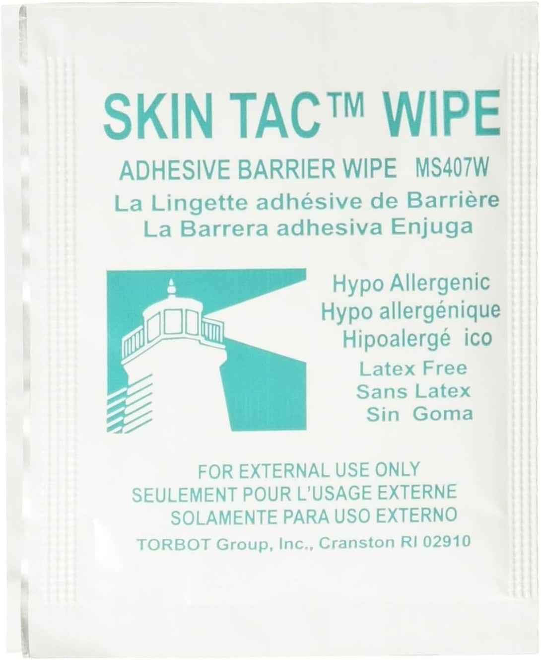 TORBOT Group Skin-Tac-H Adhesive Barrier Wipes, 50/Box