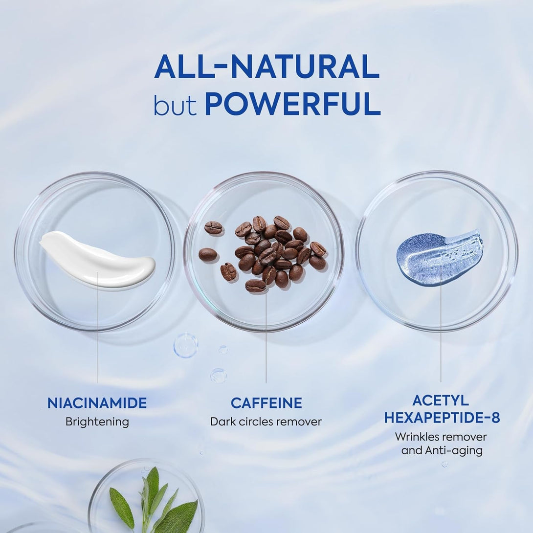 Caffeine Eye Cream for Men: under Eye Roller for Bags and Puffy Eyes Treatment - Men'S Cooling Stick and Depuffer for Dark Circles and Puffiness