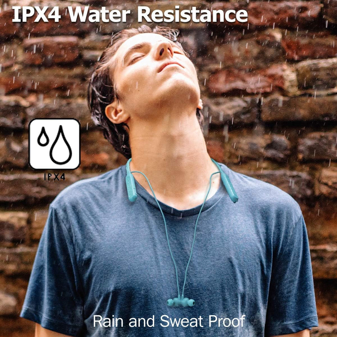 JVC Air Cushion Wireless Earbuds Headphones, Bluetooth 5.0, Water Resistant IPX4, Long Life Battery (Up to 24 Hours), 3-Button Remote with Mic - HAFX41WB, Black, Medium