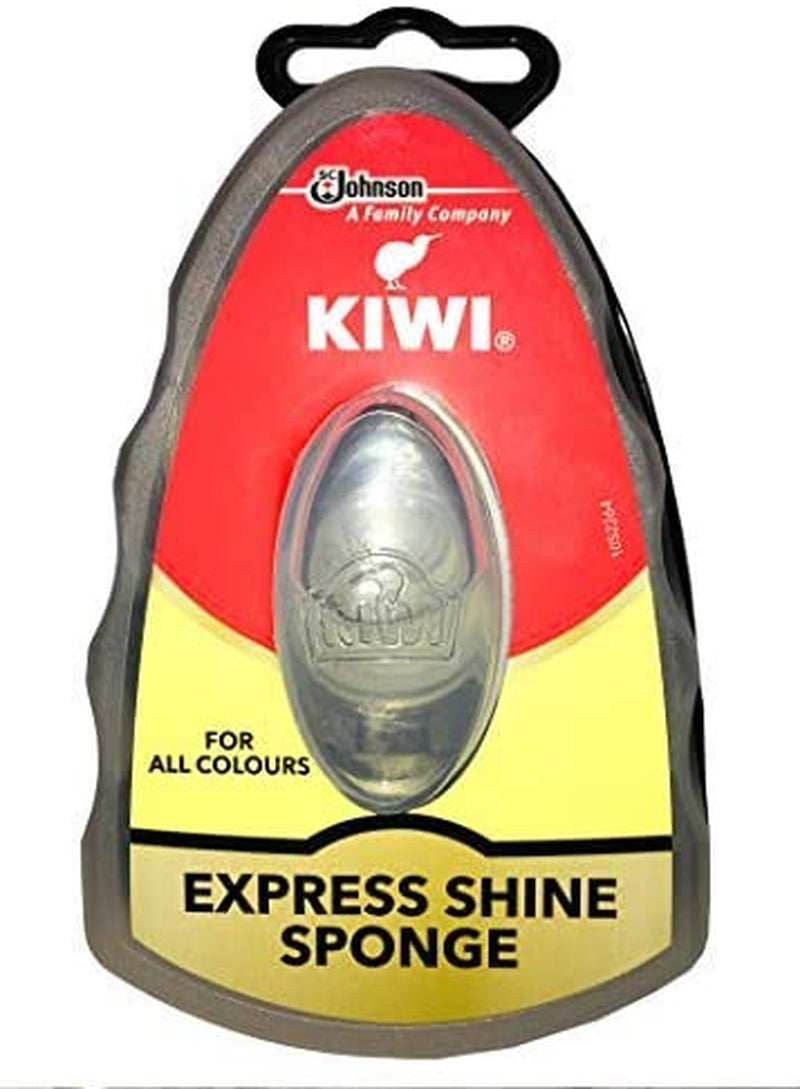 Kiwi Express Shoe Shine Sponge, Neutral, 0.2 Fl Oz (Pack of 3)