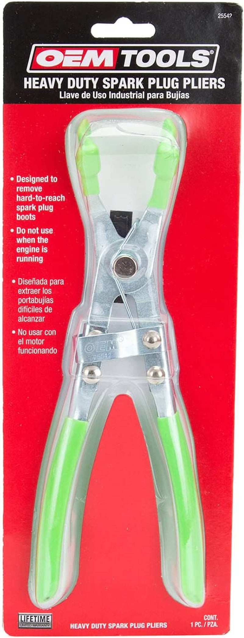 OEMTOOLS 25542 Spark Plug Pliers, Broken Spark Plug Extractor, Spark Plug Removal Tool, Broken Spark Plug Remover, Spark Plug Wire Separator