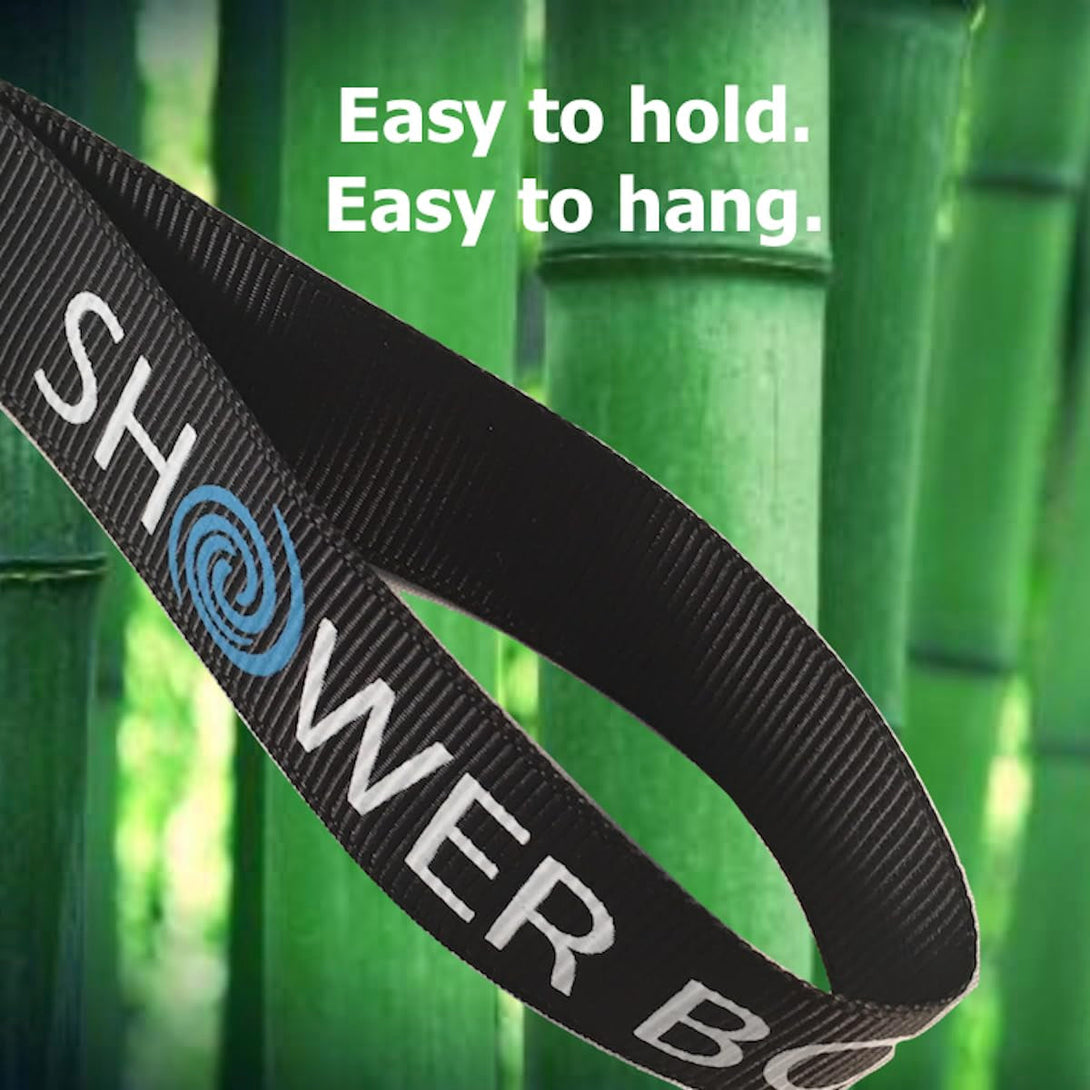 SHOWER BOUQUET Loofah-Charcoal Back-Scrubber & Bath-Sponge Set // 1 Long-Handle-Back-Brush plus 2 Extra Large 75G Soft Mesh Loofa-Lufa-Loufa Puff Poufs, Men & Women - Exfoliate with Full Pure Cleanse