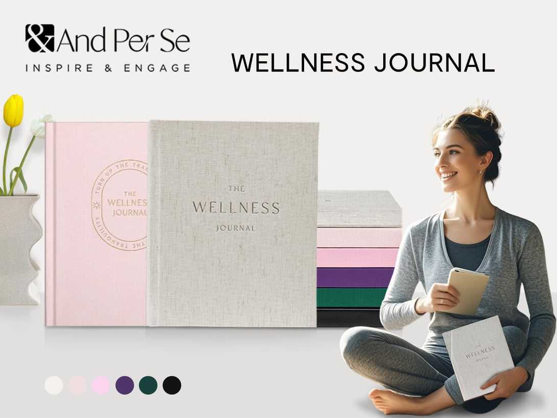 And per Se Wellness Journal, 91 Days Self-Care Journal to Practice Positive Thinking, Mindfulness & Reflection, Undated Daily Wellness Planner for Women & Men(Purple)