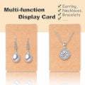 Earring Display Cards with 100 Pcs Earring Holder Cards 200 Pcs Earring Backs and 100 Jewelry Packaging for Earrings Necklace Jewelry Bags 3.5x2.4