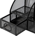 Amazon Basics Mesh Pen Holder and Organizer, Black, Ã¢ÂÂ9.1" X 5.9" X 5.5