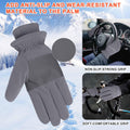 Ihuan Winter Waterproof Snow Ski Gloves for Women Men,Cold Weather Warm Thermal Touchscreen