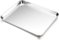 P&P CHEF 16 Inch Baking Cookie Sheet, Oven Pan Tray Stainless Steel Sheet Pan for Kitchen, Oven Bakeware for Multi Uses, Shiny Look & Dishwasher