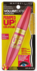 Maybelline Volum' Express Pumped up Colossal Mascara, Washable Formula Infused with Collagen for up to 16X Lash Volume, Glam Black, 1 Count