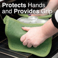 RITZ Terry Potholder & Hot Pad: Heat Resistant, Durable 100% Cotton Ã¢ÂÂ Ergonomically Designed for Optimal Grip, Easy-Care Machine Washable,