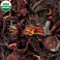 Hibiscus Tea 1LB (16Oz) 100% CERTIFIED Organic Hibiscus Flowers Herbal Tea (WHOLE PETALS), Caffeine Free in 1 lbs. Bulk Resealable BPA-free Bags