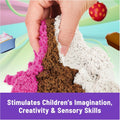 Kinetic Sand Scents Ice Cream Treats, Moldable Sand Sensory Toys, Ages 3+ | Swirl Strawberry, Chocolate & Vanilla Scented Play Sand Ice Cream