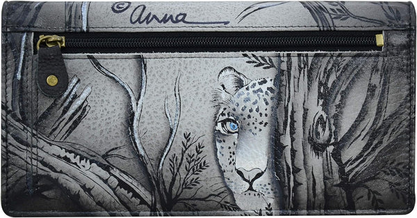 Anna by Anuschka Women's Hand-Painted Genuine Leather One Size African Leopard