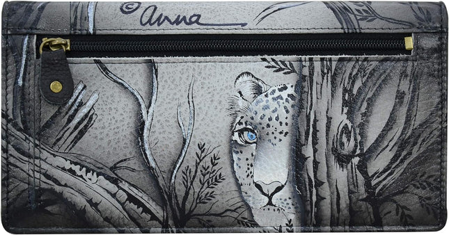 Anna by Anuschka Women's Hand-Painted Genuine Leather One Size African Leopard