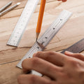 Mr. Pen- Machinist Ruler, 3 Pack, Metric, Precision, Stainless Steel, 6 Inch