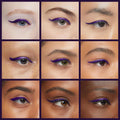 Skone Tattooed Liquid Eyeliner Pen, Waterproof Felt Tip, Plum Black