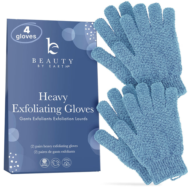 Exfoliating Glove - Shower Gloves for Body Scrub for Women & Men, Body Scrubber 