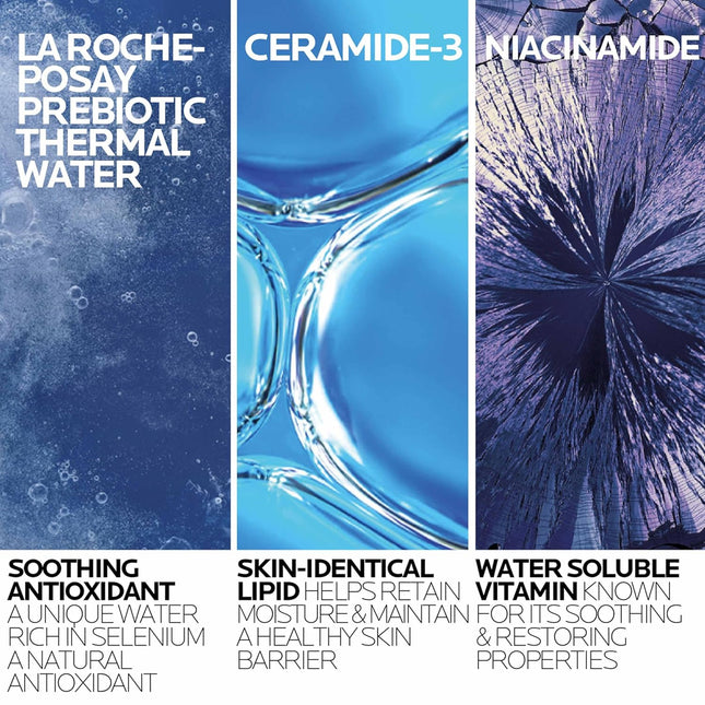 La Roche-Posay Toleriane Hydrating Gentle Face Cleanser, Hydrating Facial Cleanser With Niacinamide + Ceramides, Daily F