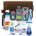 Convenience Kits International MenâS Premium 20-Piece Kit with Travel Size TSA Compliant Essentials, Featuring: Dove Men & Care Products in Brown