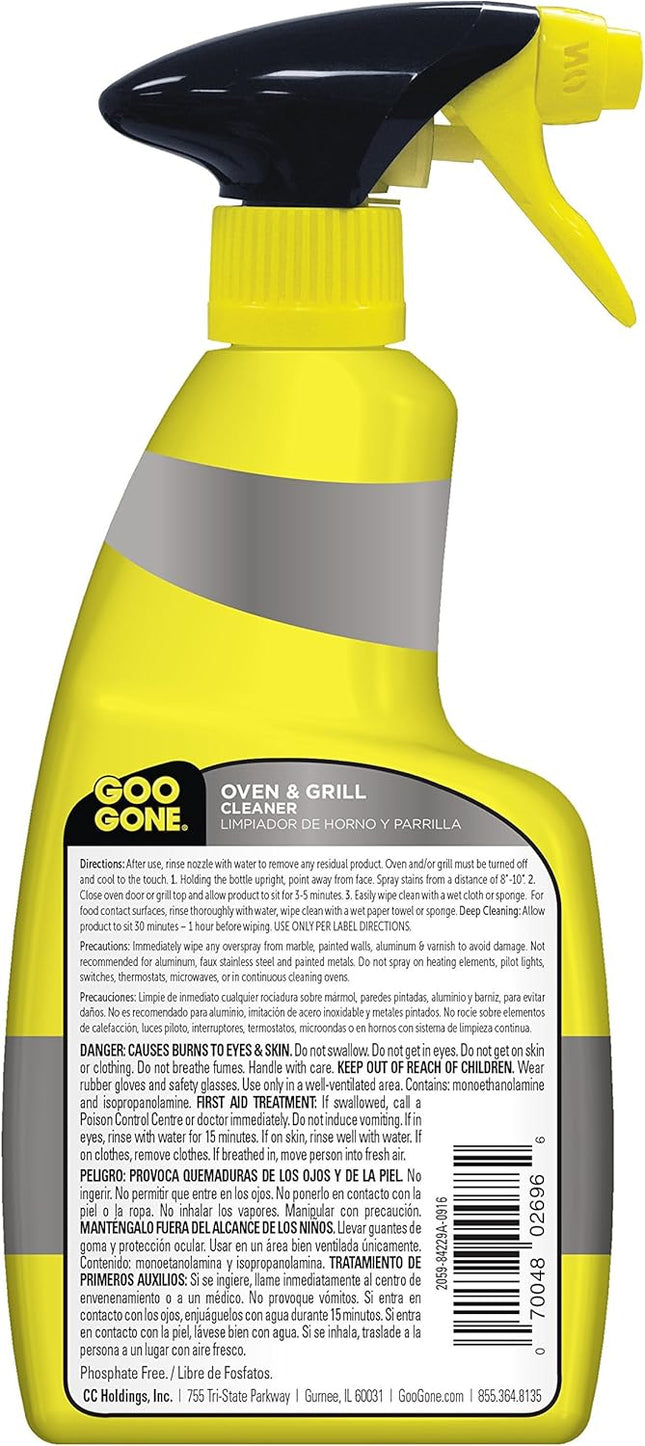 Goo Gone Oven and Grill Cleaner - 14 Ounce - Removes Tough Baked on Grease and F