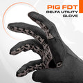 PIG Delta Utility Tactical Gloves, Touchscreen Compatible, High Dexterity, for Shooting, 1 Pair