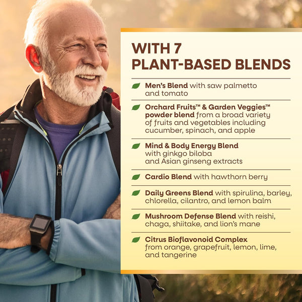 Nature's Way Alive! Menâs 50+ Daily Ultra Multivitamin, High Potency Formula, Supports Healthy Brain, Eyes & Heart*, with Methylated B12,
