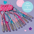 12pc Fruit Flavored Lip Gloss Necklace Set - Non-Toxic Wearable Lip Gloss | Fun Party Favors for Teen Girls & Kids. Lip Gloss Necklace Gift Set