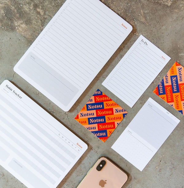 Notsu Weekly Habit Tracker Notepad | Goals Planner Pad and Self Care to Do List | 50 Tear off Pages, 8.5Ã¢ÂÂ X 5.5Ã¢ÂÂ