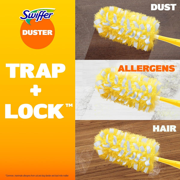 Swiffer Dusters Heavy Duty Multi-Surface Duster Refills for Cleaning, Unscented, 11 Count 1 Pack (11 Count) Ceiling Fan Duster