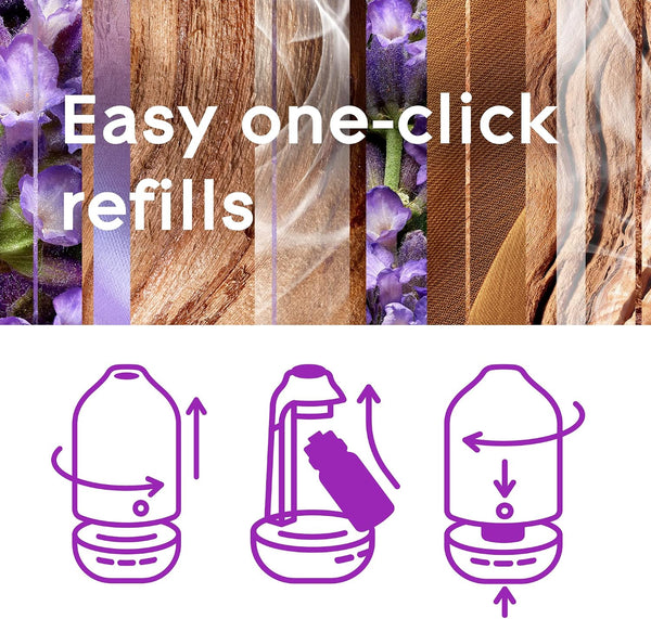 Glade Aromatherapy Diffuser & Essential Oil, Air Freshener for Home, Choose Calm Scent with Notes of Lavender & Sandalwood, 0.56 Fl Oz Choose Calm