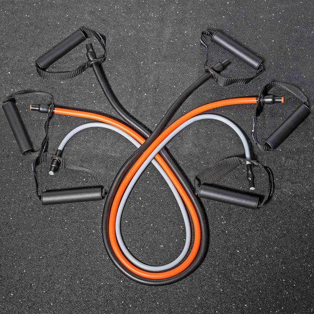 REP Fitness Tube Resistance Bands with Handles Ã¢ÂÂ Exercise Bands for Home Fi