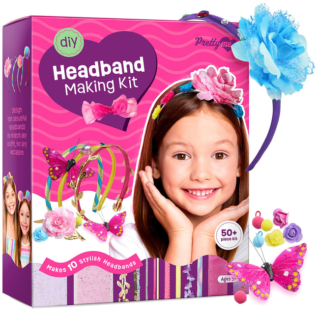 Headband Making Kit for Girls - Arts & Crafts Gift - Make Your Own Fashion Headb