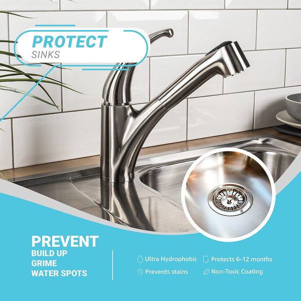 Lifeproof Ceramic Coating Spray Kit - Shine, Seal & Protect Kitchen & Bath Surfaces, Repels Stains & Grime 1