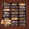 Barnetts Chocolate 24 Biscotti Gift Baskets, Gourmet Cookie Gifts Box for Him and Her Food Baskets Delivery, Candy Basket Ideas for Men, Dad,