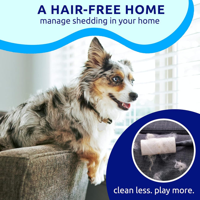 Pat Your Pet Deshedding Brush - Double-Sided Undercoat Rake for Dogs & Cats - Shedding Comb and Dematting Tool for Groom
