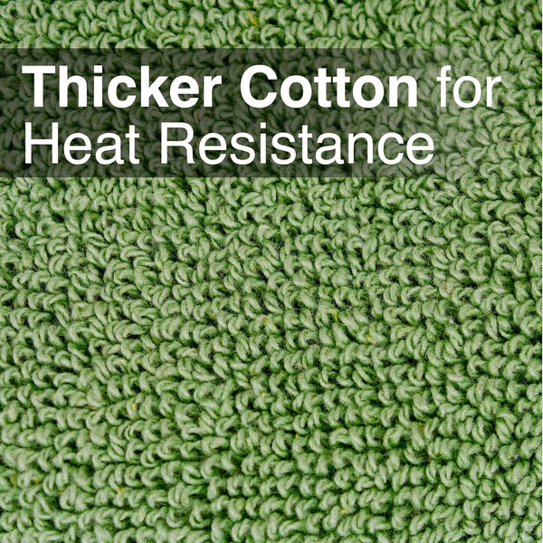 RITZ Terry Potholder & Hot Pad: Heat Resistant, Durable 100% Cotton Ã¢ÂÂ Ergonomically Designed for Optimal Grip, Easy-Care Machine Washable,