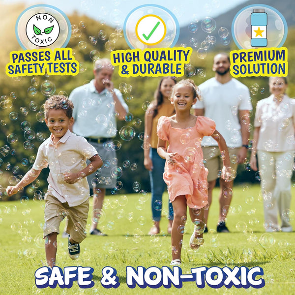 Sunny Days Entertainment Maxx Bubbles 4Oz Bubble Wands Ã¢ÂÂ 6 Pack Bubble Wand Toy | Summer Fun, Outdoor Birthday Party Favors for Kids, 101799 Blue