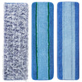 Microfiber Cleaning Pads for Bona Mop, 3 Pack Value - Reusable Mop Pads for 18 Inch Mop, Includes Dusting Pad, Cleaning Pad, and Three Zone Deep
