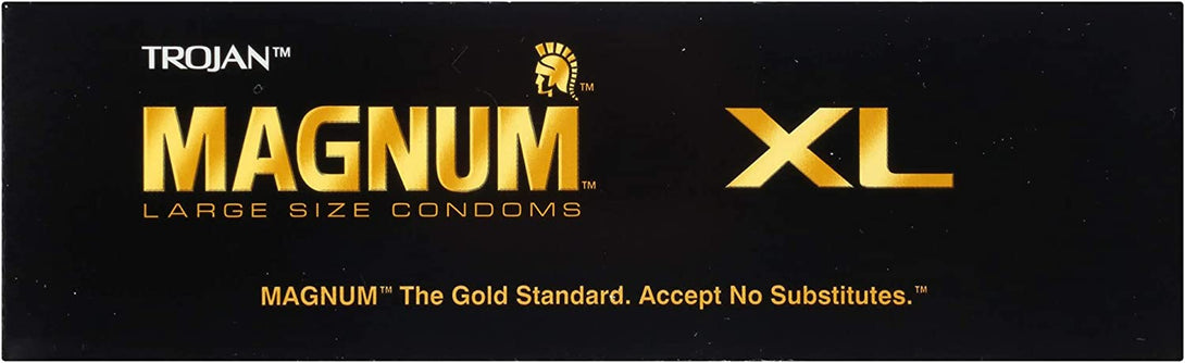 Trojan Magnum XL Large Size Lubricated Condoms - 12 Count