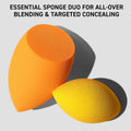 Real Techniques Miracle Complexion Makeup Sponge & Concealer Sponge Duo Miracle Complexion & Concealer Sponge, 2 Count